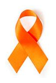 Orange awareness ribbon